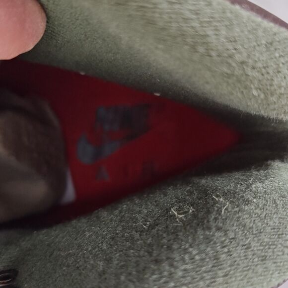 NEW Nike Air Boots Women's 7 Force 1 Premium High Top Street Hiker Brown Red - Picture 10 of 12